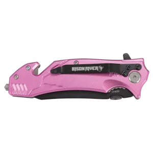 Bison River 4 1/2" Pink Rescue Knife