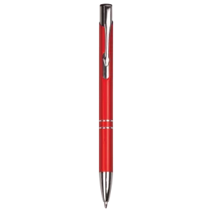Red with Silver Trim Custom Engraved Pen