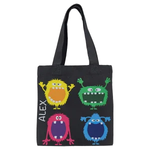 Black Cotton Canvas Tote, 8" x 8"