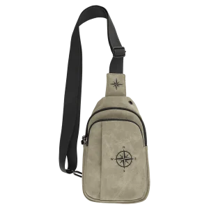 Explorer Bag - Engraved Faux Leather, Creekside Collection, Light Green