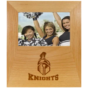 Genuine Red Alder 4"x 6" Picture Frame with 4 1/2" x 8" Engraving Area
