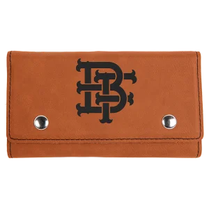 Rawhide Engraved Faux Leather Card & Dice Set