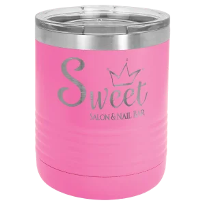 Polar Camel 10 oz. Pink Tumbler with Standard Lid