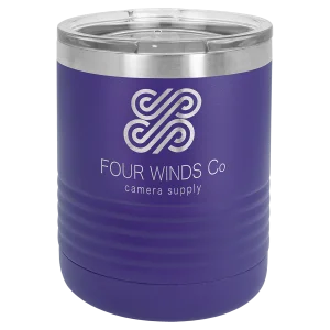 Polar Camel 10 oz. Purple Tumbler with Standard Lid