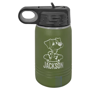 Polar Camel 12 oz. Olive Green Water Bottle