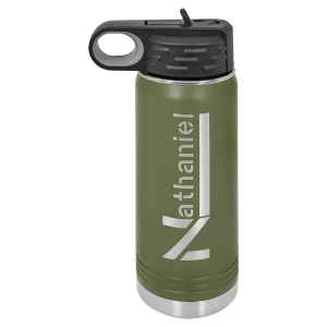 Polar Camel 20 oz. Olive Green Water Bottle