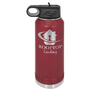 Polar Camel 32 oz. Maroon Water Bottle