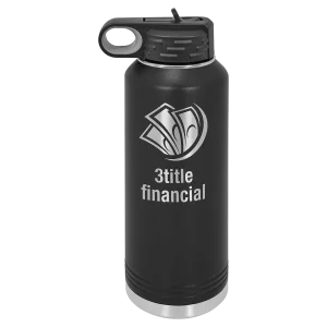 Polar Camel 40 oz. Black Water Bottle