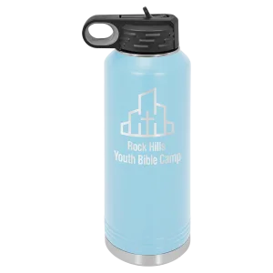 Polar Camel 40 oz. Light Blue Water Bottle