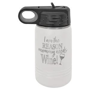 Polar Camel 12 oz. White Water Bottle
