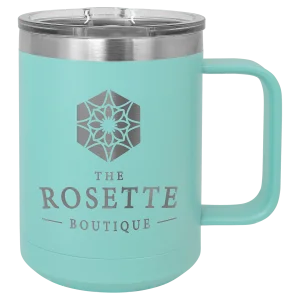 Polar Camel 15 oz. Teal Vacuum Insulated Mug with Slider Lid