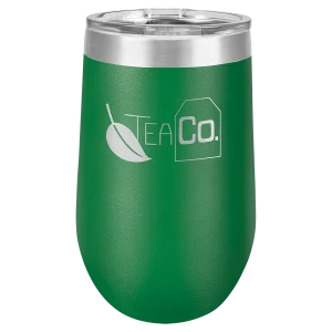 Polar Camel 16 oz. Green Vacuum Insulated Stemless Tumbler with Lid