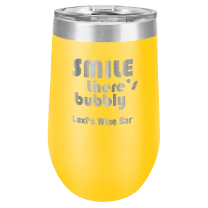Polar Camel 16 oz. Yellow Vacuum Insulated Stemless Tumbler with Lid