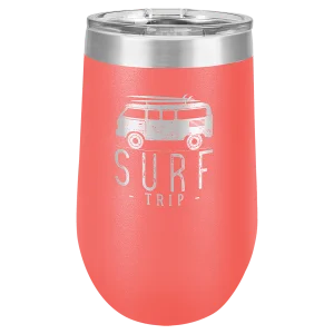 Polar Camel 16 oz. Coral Vacuum Insulated Stemless Tumbler with Lid