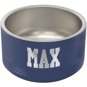 Polar Camel 18 oz. Small Navy Blue Pet Bowl