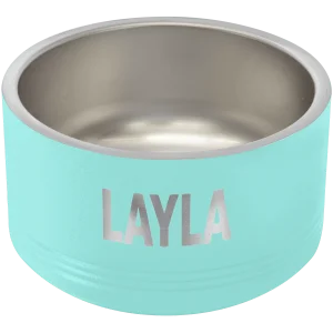 Polar Camel 18 oz. Small Teal Pet Bowl