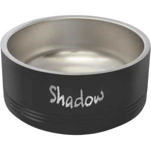 Polar Camel 32 oz. Medium Black Pet Bowl
