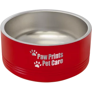 Polar Camel 32 oz. Medium Red Pet Bowl