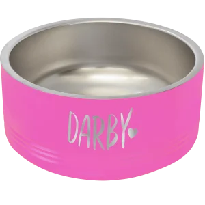 Polar Camel 32 oz. Medium Pink Pet Bowl