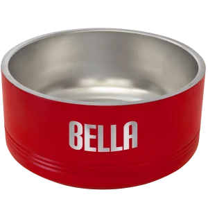 Polar Camel 64 oz. Large Red Pet Bowl