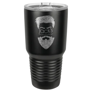 Polar Camel 30 oz. Full Black Ringneck Tumbler with Slider Lid