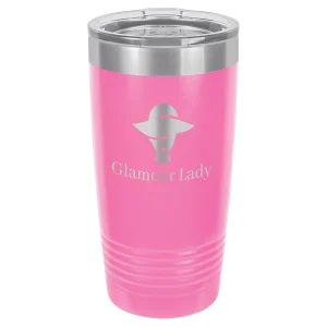 Polar Camel 20 oz. Pink Ringneck Tumbler with Standard Lid