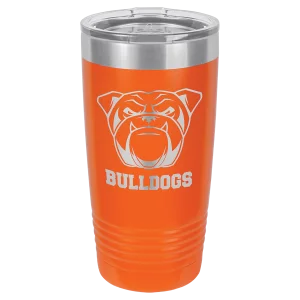 Polar Camel 20 oz. Orange Ringneck Tumbler with Standard Lid