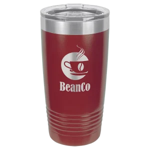 Polar Camel 20 oz. Maroon Ringneck Tumbler with Standard Lid