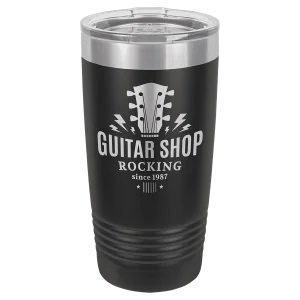 Polar Camel 20 oz. Black Ringneck Tumbler with Standard Lid
