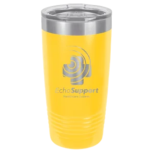 Polar Camel 20 oz. Yellow Ringneck Tumbler with Standard Lid