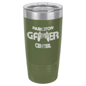 Polar Camel 20 oz. Olive Green Ringneck Tumbler with Standard Lid