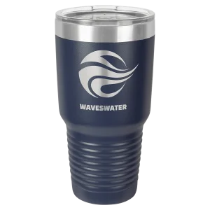 Polar Camel 30 oz. Navy Blue Ringneck Tumbler with Standard Lid