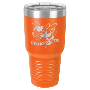 Polar Camel 30 oz. Orange Ringneck Tumbler with Standard Lid