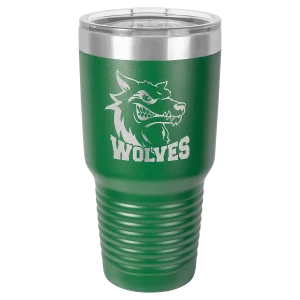 Polar Camel 30 oz. Green Ringneck Tumbler with Standard Lid