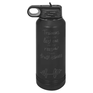 Polar Camel 32 oz. Black/Ghost Black Water Bottle