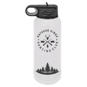 Polar Camel 32 oz. White/Ghost Black Water Bottle