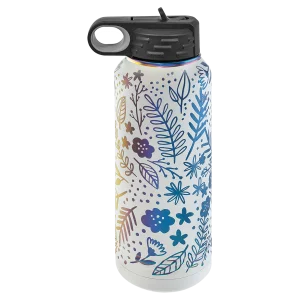 Polar Camel 32 oz. White/Prism Water Bottle