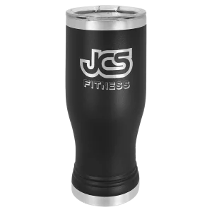 Polar Camel 20 oz. Black Pilsner Tumbler with Standard Lid