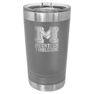 Polar Camel Dark Gray 16 oz. Pint with Slider Lid