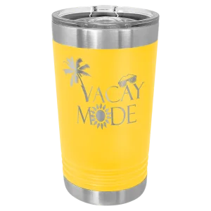 Polar Camel Yellow 16 oz. Pint with Slider Lid