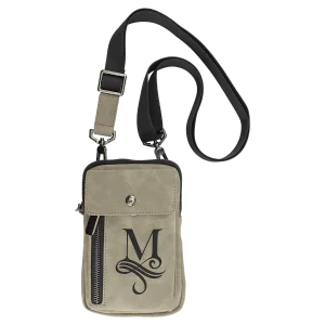 Urban Bag - Engraved Faux Leather, Creekside Collection, Light Green